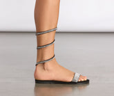 Wrapped In Rhinestones Wrap Sandals Sai Feel